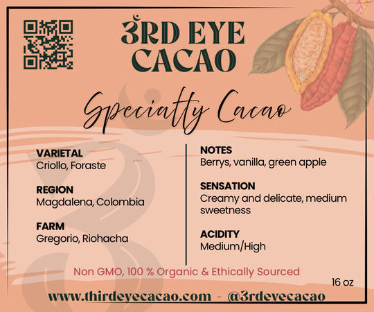 Colombian Cacao - single origin - Third Eye Cacao