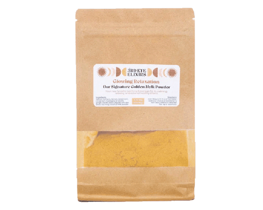 Glowing Relaxation Golden Milk Elixir - 3rd Eye Cacao Elixir