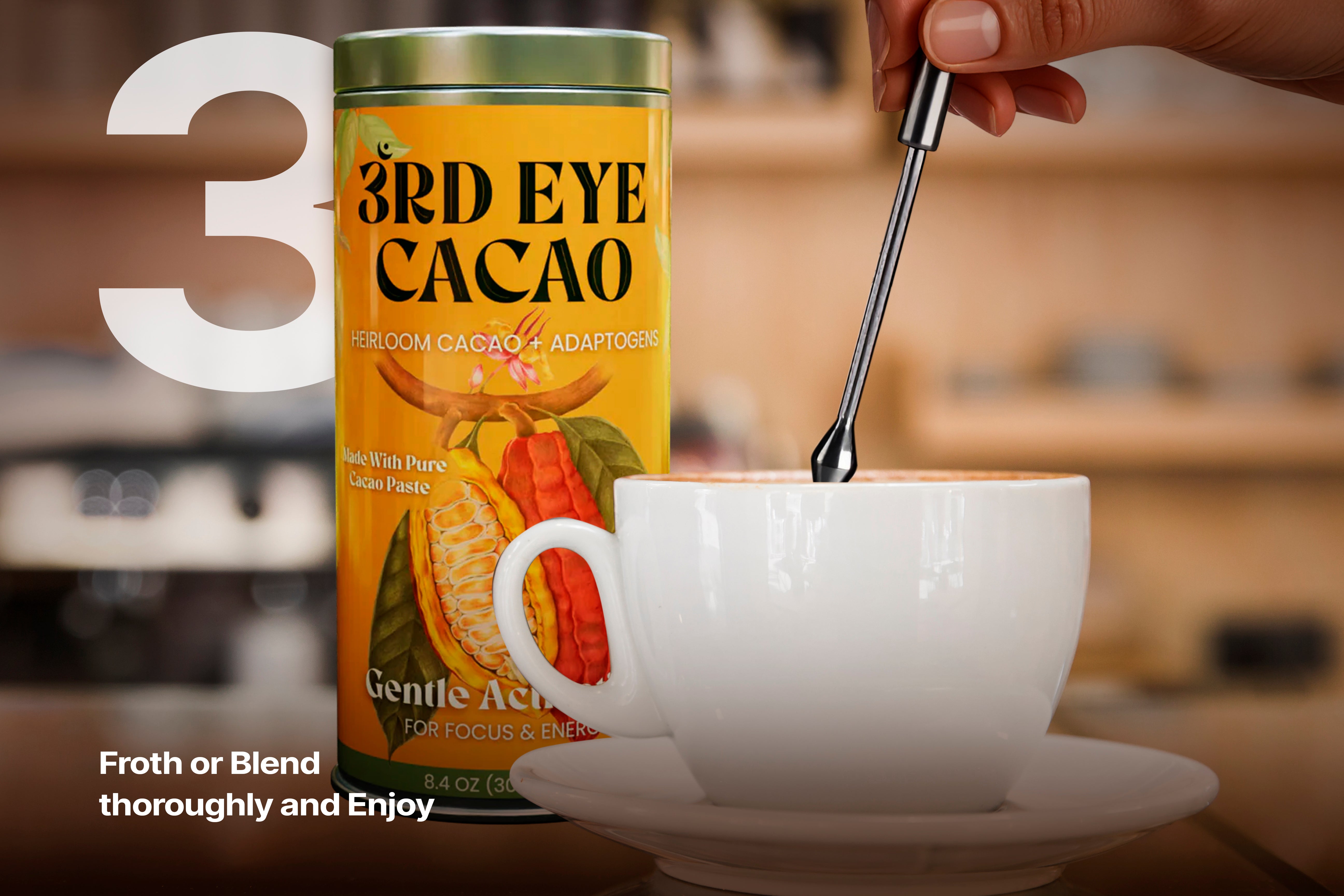 Grounded Presence Elixir Ceremonial Cacao Coffee Alternative